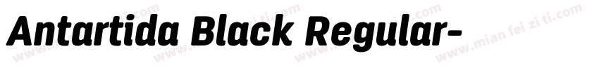 Antartida Black Regular字体转换